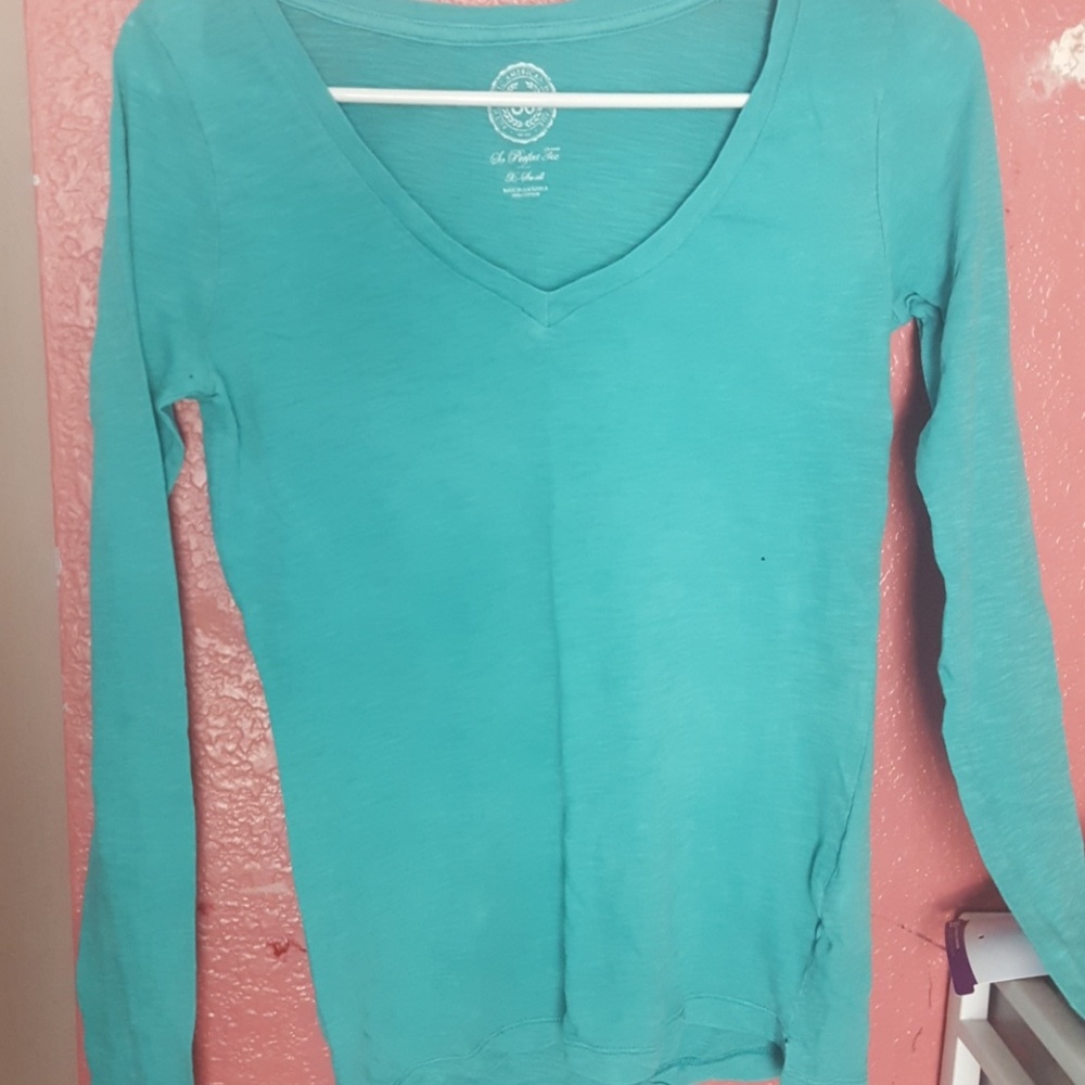 Aqua green shirt